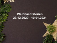 Wir haben ab 23.12.2020 bis 10.01.2021 geschlossen